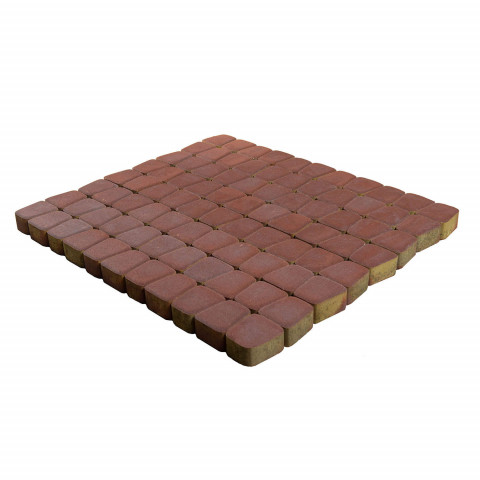 Плитка тротуарная BRAER Классико круговая, Винный, h=60 мм